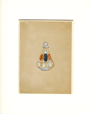 Ермолаева Вера Михайловна. Эскиз флакона фабрики «Ленжет»